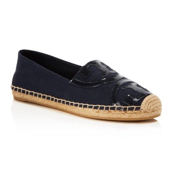 Tory Burch Women's Poppy Espadrille Flats black size 6 - Picture 1 of 9